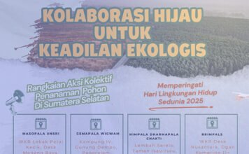 Kolaborasi WALHI-Mapala: Hijaukan Sumsel di Hari Lingkungan Hidup Sedunia Hari Lingkungan Hidup